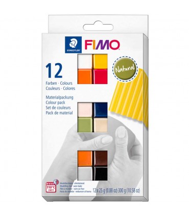 FIMO Soft set 12 culori 300g natural