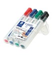 Set 4 markere whiteboard Lumocolor culori asortate 351-WP4