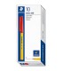 Set of 10 ballpoint pens, with clip cap, Staedtler 430 F