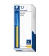 Set of 10 Staedtler clip cap pens 430 F-3 blue