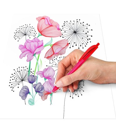 Ballpoint pen, retractable, Staedtler 4230 M-2 red