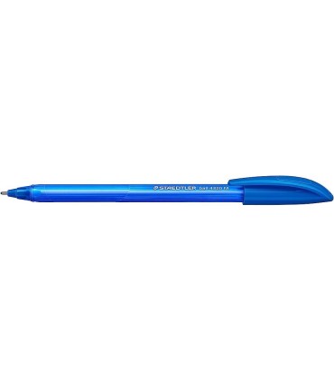 Disposable triangular ballpoint pen, Staedtler 4320M-3 blue