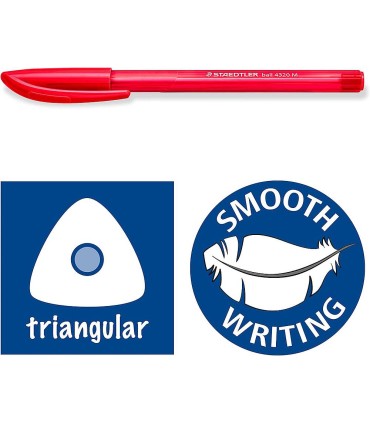 Disposable triangular ballpoint pen, Staedtler 4320M