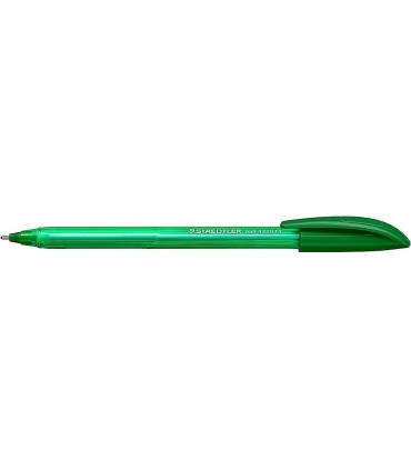 Disposable triangular ballpoint pen, Staedtler 4320M-5 green
