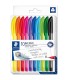 Set of 10 ballpoint pens, with clip, assorted colors, Staedtler 4320 MC10