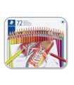 Set 72 creioane colorate, cutie metalică, Staedtler 175 M72