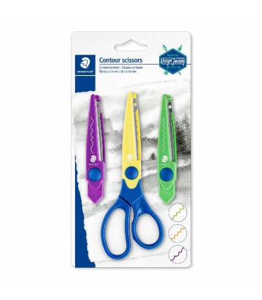 Contour scissors, Staedtler, with 3 interchangeable blades