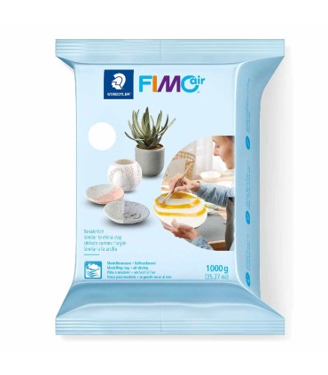 Lut de modelaj cu uscare la aer FIMOair 1000g alb