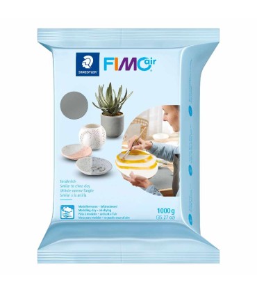 Lut de modelaj cu uscare la aer FIMOair 1000g gri