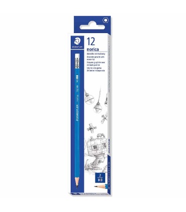 Set de 12 creioane HB, Staedtler Norica, cu radieră