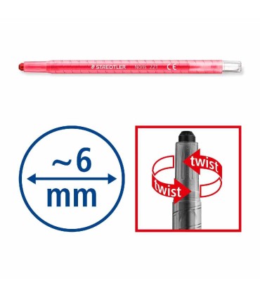 Set de 12 creioane colorate din ceară, Staedtler Noris