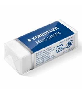 Radieră calitate premium, Staedtler Mars plastic, albă