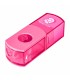 Plastic sharpener with eraser, Staedtler, pink