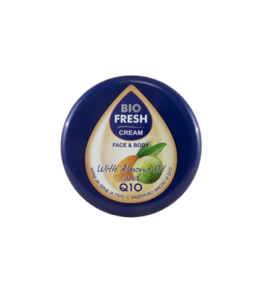 Face and body cream with almond oil and Q10, Biofresh