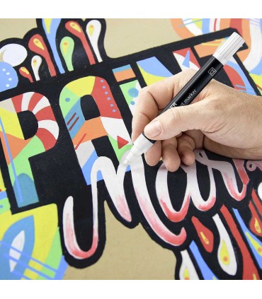 Marker cu vopsea acrilică permanentă Lumocolor