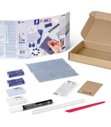 Denim Design Set with FIMO paste and marker, 8025HTC2