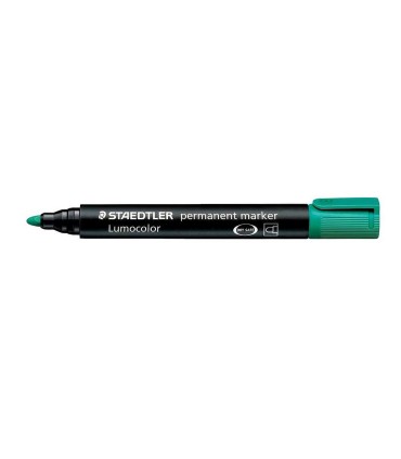 Marker permanent cu vârf rotund 2 mm, Lumocolor, 352-5 verde