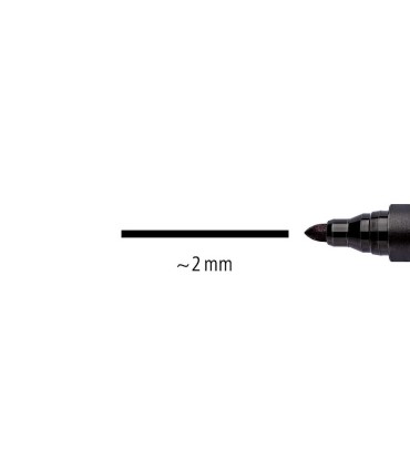 Permanent marker, round tip 2mm, Lumocolor, 352-9 black