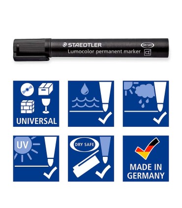 Permanent marker, round tip 2mm, Lumocolor, 352