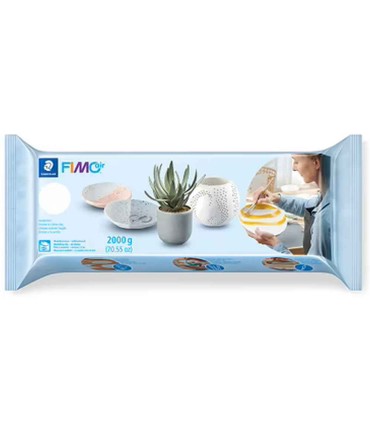 Air-drying modelling clay FIMOair 2kg white