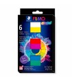 Pastă de modelaj FIMO Professional, set 6 culori, 342g