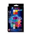 Pastă de modelaj FIMO Professional, set 12 culori, 300g