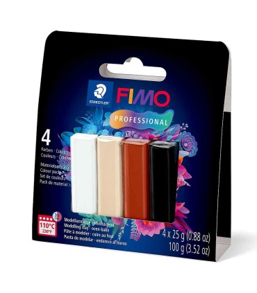 Polymer clay FIMO Professional set of 4 colors, 100g, 8043-S2