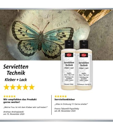 Napkin Glue + Top Coat, high gloss, VIVA DECOR, 82ml