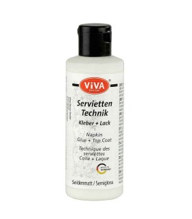 Glue and semi-gloss varnish for decoupage VIVA DECOR, 82ml