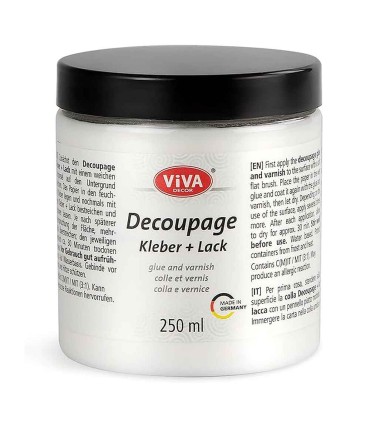 Decoupage Glue + Varnish, transparent, VIVA DECOR, 250ml