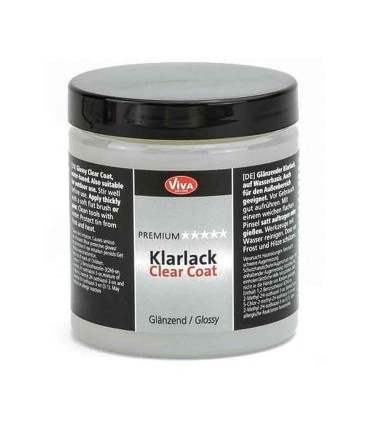 Transparent glossy protective varnish VIVA DECOR, 250 ml