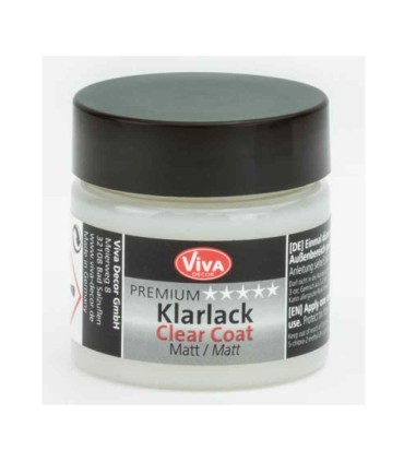 Transparent semi-gloss protective varnish VIVA DECOR, 50ml