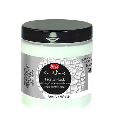 Cracking (faceting) varnish VIVA DECOR Artline white