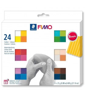 FIMO Soft set 24 culori 600g