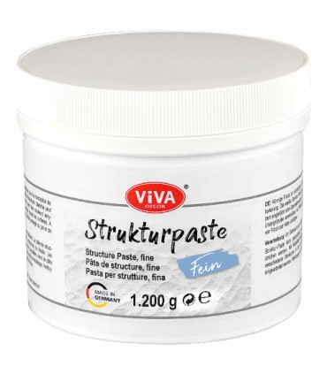 Pastă de texturare VIVA DECOR, 1,2 KG, albă fină