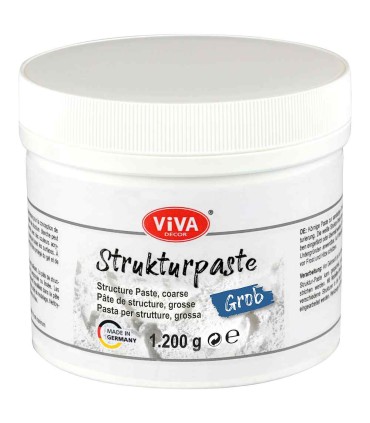 Texturing paste VIVA DECOR, white, 1,2kg, coarse