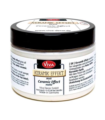 Pastă cu efect ceramic VIVA DECOR, 150 ml, alb