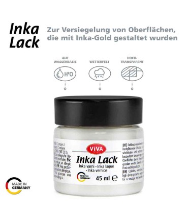 Protective glossy varnish for Inka Gold paint, VIVA DECOR, 45ml