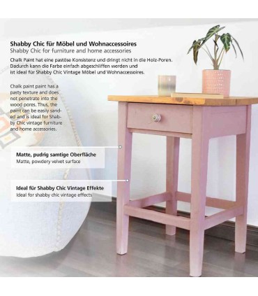 Creamy furniture paint, with chalk, VIVA DECOR, 250 ml