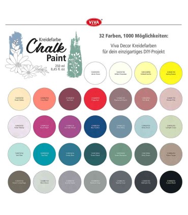 Creamy furniture paint, with chalk, VIVA DECOR, 250 ml