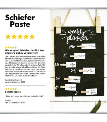 Black slate effect paste, VIVA DECOR