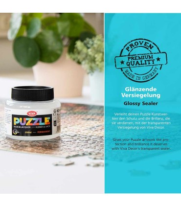 Lac adeziv sigilant pentru puzzle, VIVA DECOR, 250ml