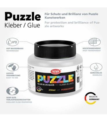 Lac adeziv sigilant pentru puzzle, VIVA DECOR, 250ml