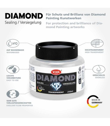 Lac sigilant transparent pentru strasuri, VIVA DECOR, 250ml