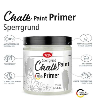 Grund anti-pete pentru vopseaua cu cretă, VIVA DECOR, 250ml