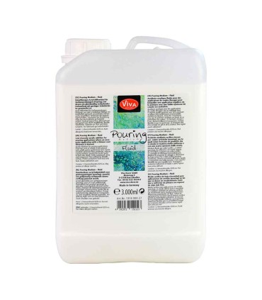 Mediu de turnare de subțiere (pouring medium) pentru vopsea acrilică, VIVA DECOR, 3000 ml