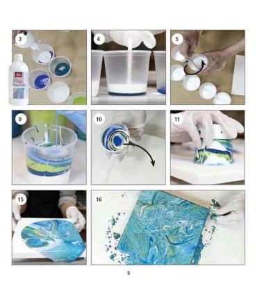 Mediu de turnare (pouring medium) pentru vopsea acrilică, VIVA DECOR