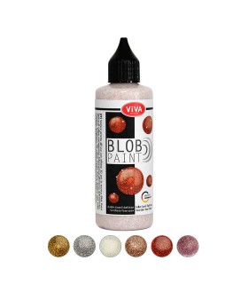 Culoare cu sclipici pentru pictură punctată, Blob Paint VIVA DECOR, 90ml