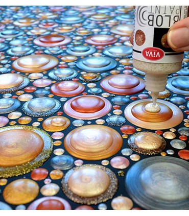 Glitter paint for blob painting, Blob Paint VIVA DECOR, 90ml