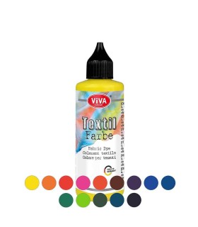 Vopsea pentru textile, lavabilă, VIVA DECOR, 90ml